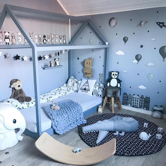 Niebieski pokój dla chłopca