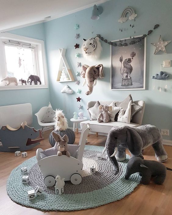 Pokój dla chłopca w kolorze miętowym