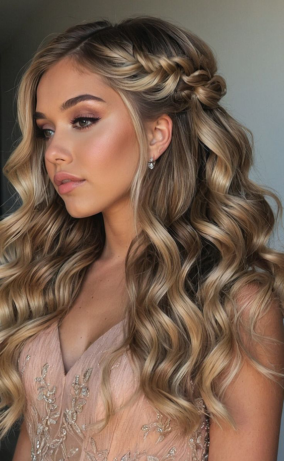 Elegancka fryzura na imprezę